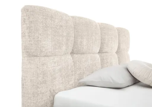 Bettgestell SANDRIN R- Liegefläche ca. 160x200 cm, Stoff, Creme