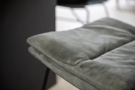 Stuhl Jukka - Stoff, Champagner, Stativ, Schwarz, Drehbar