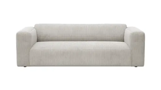 Sofa Laja - 3-Sitzer, Cord, Graubeige