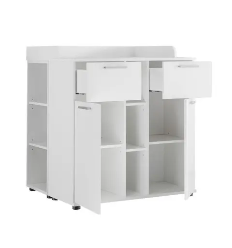 Wickelkommode- inkl. Auflage, Weiß