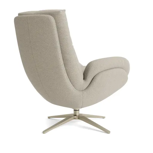 Drehsessel Nuvia - Stoff, Graubeige