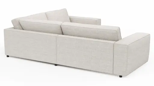 Ecksofa Lilaia - 2-Sitzer links, Ecke, 1,5-Sitzer Tief, Stoff, Kaschmir