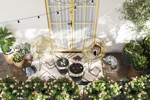 Deko-Kissen - LB ca. 45x45 cm, Grau