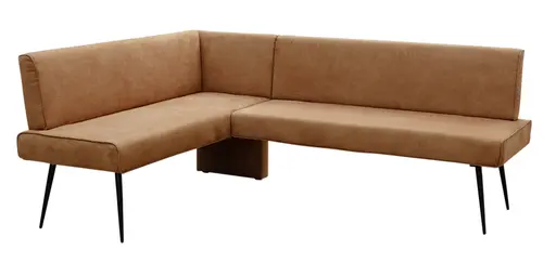 Eckbank EM Vari - Stellmaß ca. 160 x 208 cm, Stoff, braun