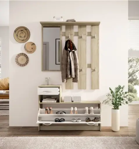 Garderobe - Sonoma, Weiß