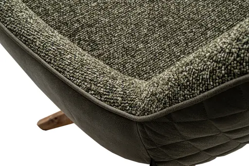 Armlehnstuhl MARIETTA - drehbar, Stoff, Grün