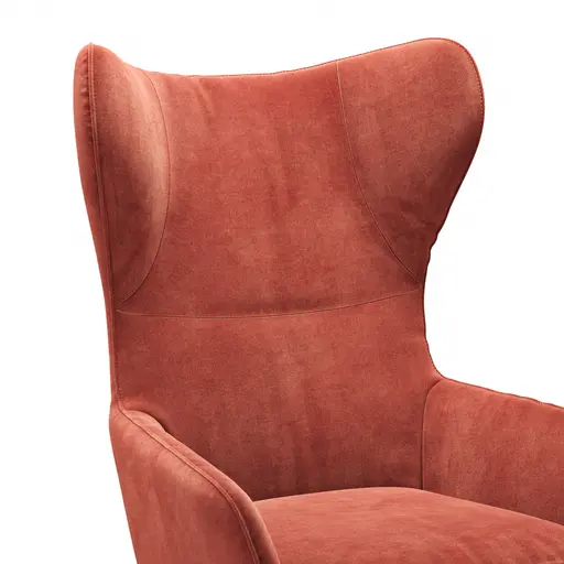 Relaxsessel Clemens - Größe M, inkl. Relaxfunktion, Stoff, Pfirsich