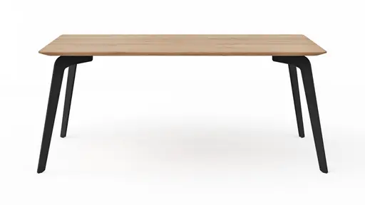Esstisch Phoenix - LB ca. 180x100cm, Eiche geölt mit Epoxidharz dunkel