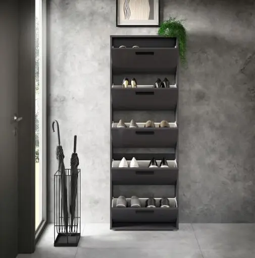 Schuhkipper - B ca. 59 cm, Anthrazit