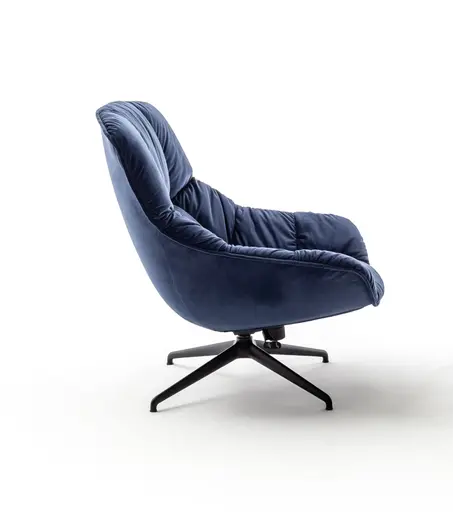 Sessel Unn - Stoff, Indigo