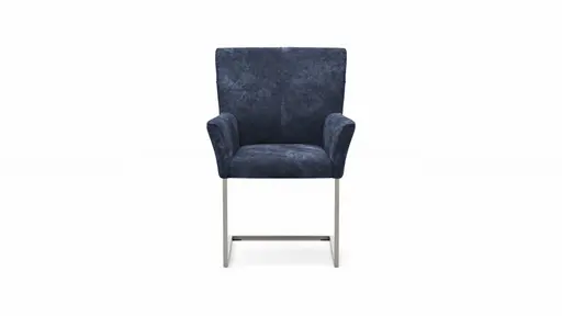 Armlehnstuhl Edmonton - Stoff, Blau