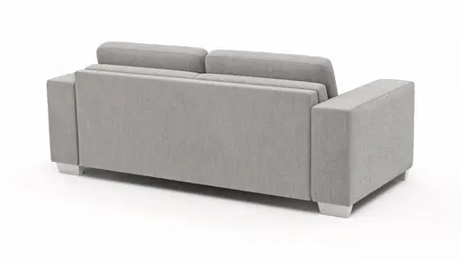 Sofa Nuoro - 2,5-Sitzer inkl. Schlaffunktion, Armlehne breit, Stoff, Grau