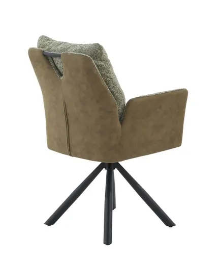 Armlehnstuhl - drehbar, Webstoff, Grün, Microfaser, Vintage grün