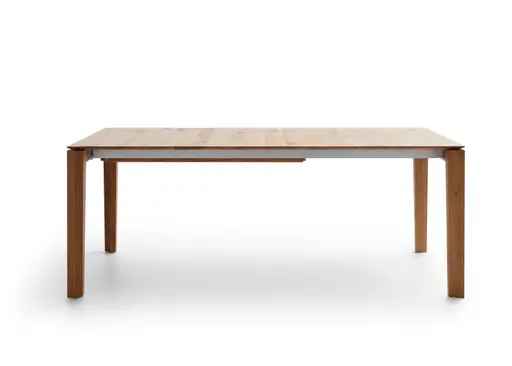 Esstisch 3400 - ausziehbar, LB ca. 200x100 cm, Asteiche massiv, Geölt, Gedrehter Fuss