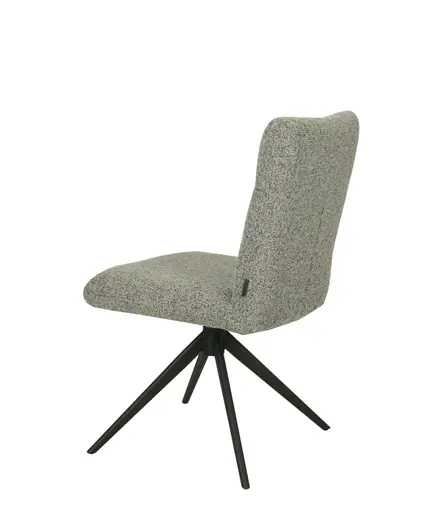 Stuhl MYLENE - drehbar, Stoff, Schlamm