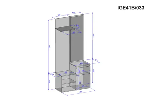 Garderobe- Weiß