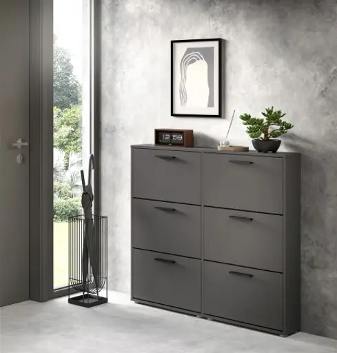 Schuhkipper - B ca. 116 cm, Anthrazit