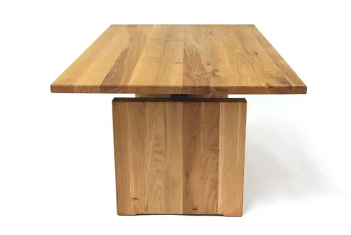 Couchtisch - höhenverstellbar, LB ca. 105x65 cm, Eiche Massiv