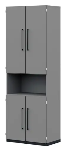 Aktenelement - B. ca. 80 cm, Melamin, Mittelgrau