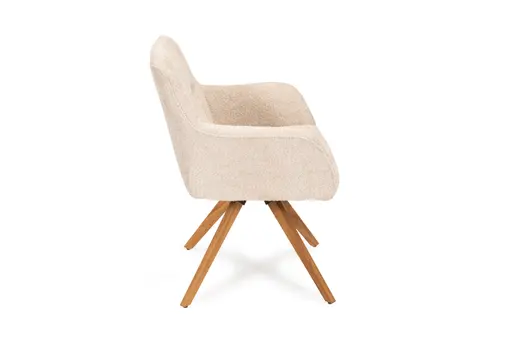 Armlehnstuhl - Polyester, Beige