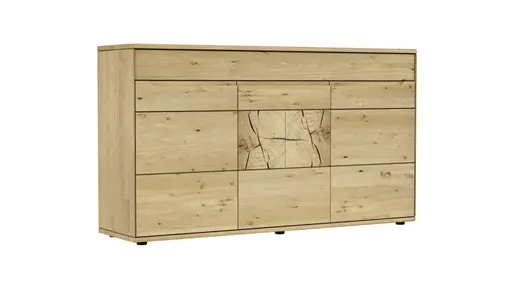 Sideboard Amora - Wildeiche massiv bianco