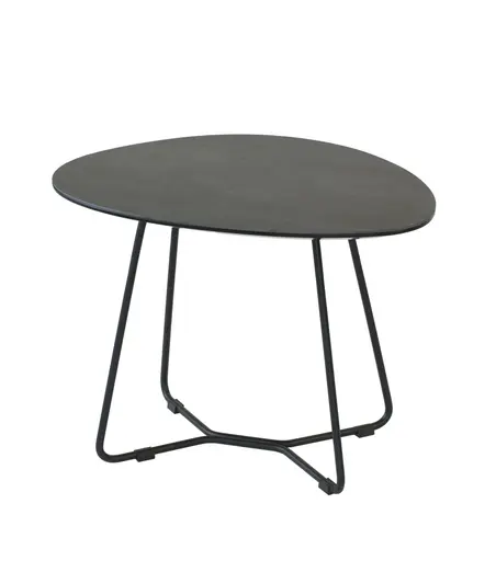 Beistelltisch Pizzaro - LBH ca. 60x45x44cm, Keramik, Anthrazit