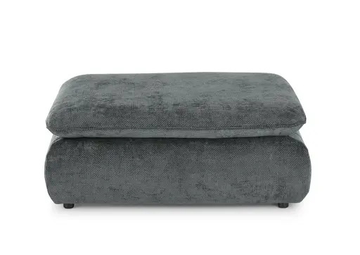 Hocker - Stoff, Graublau