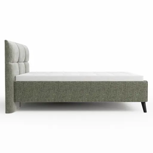 Bettgestell Carmen - Liegefläche ca. 180x200cm, Stoff, Moos