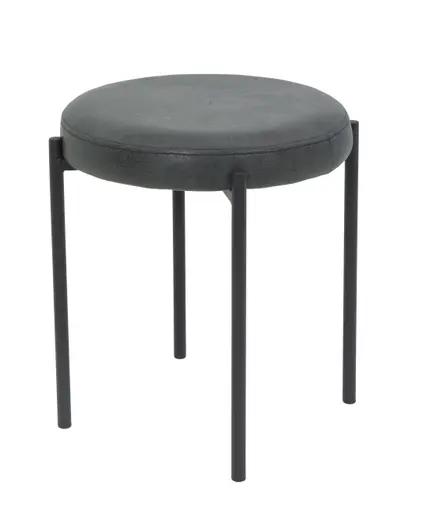 Hocker - Microfaser, Vintage Anthrazit