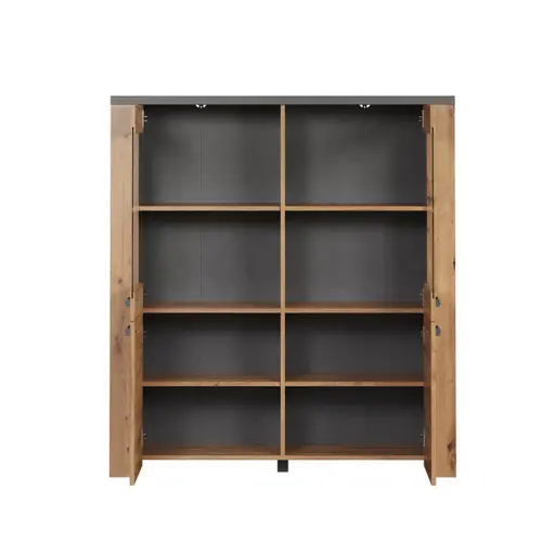 Highboard - Eiche Dekor, Graphit