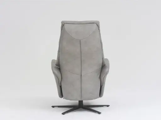 Sessel - Relaxfunktion, Leder, Grau