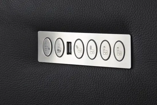 Relaxsessel Trona - Größe L, inkl. Relaxfunktion/ Kopfteil verstellbar (motorisch), Leder, Anthrazit