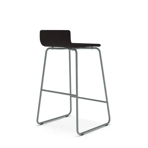 Barhocker - Stoff, Schwarz