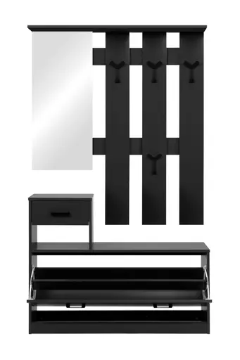 Kleingarderobe- B ca. 100 cm, Anthrazit