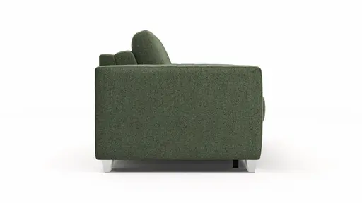 Sofa Nuoro - 2,5-Sitzer inkl. Schlaffunktion, Armlehne breit, Stoff, Olivgrün