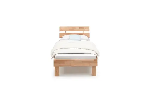 Bettgestell- Liegefläche ca. 90x200 cm, Kernbuche, Massiv, Geölt
