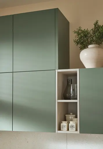 Küchenzeile 51.220 10 525, Eukalyptusgrün matt AFP