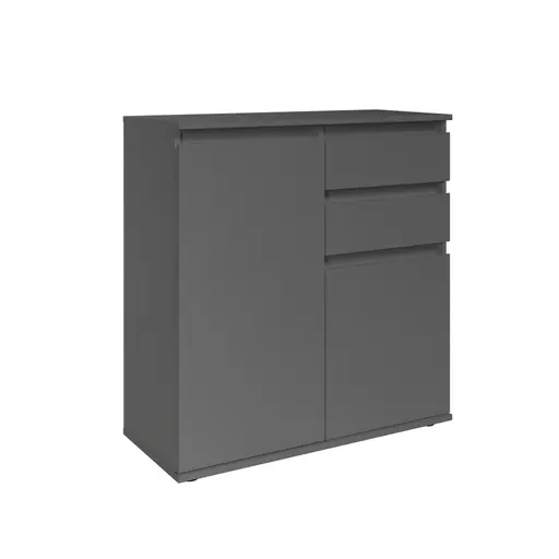 Kommode - B ca. 80 cm, Anthrazit