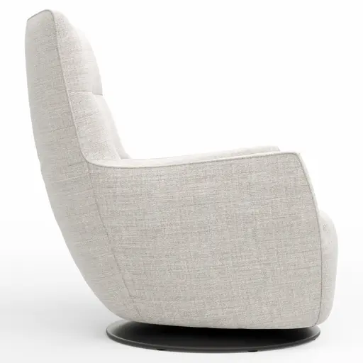 Sessel Lilaia - inkl. Dreh- und Wippfunktion, Stoff, Kaschmir