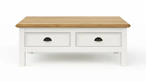 Couchtisch Louisiana - LBH ca. 70x120x45 cm, Weiß