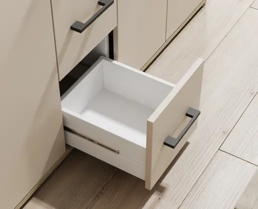 Highboard - B ca. 139 cm, Artisan Eiche Nachbildung, Kaschmir