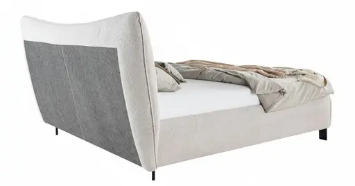 Polsterbett - Liegefläche ca. 180x200 cm, Stoff, Beige
