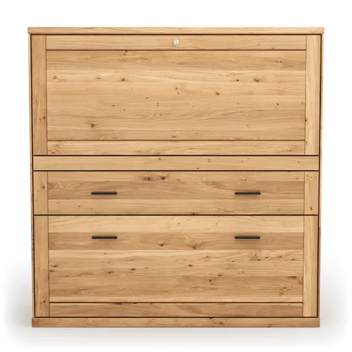 Sekretär Faro 6.0 - Wildeiche massiv, natur geölt