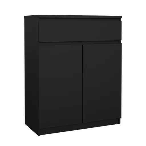 Kommode - B ca. 81 cm, Schwarz