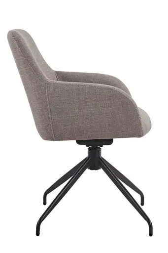 Armlehnstuhl - drehbar, Stoff, Schlamm