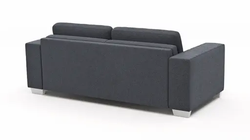 Sofa Nuoro - 2,5-Sitzer inkl. Schlaffunktion, Armlehne breit, Stoff, Eisblau