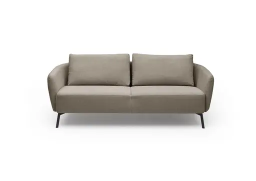 Sofa CARLLOTA - 3-Sitzer, Stoff, Silbergrau