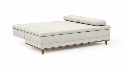 Sofa Lakeville 2 - 2-Sitzer inkl. Schlaffunktion mit Bettkasten, Stoff, Natur