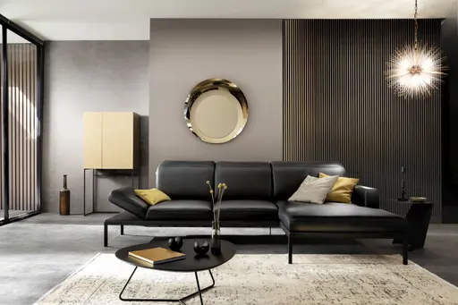 Couchtisch Fano - LBH ca. 87x78x33 cm, Fenix, Schwarz