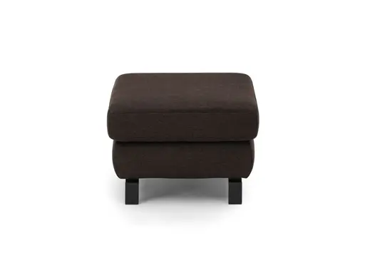 Hocker CALM PLUS 2.0 - BL ca. 66x66 cm, Stoff, Dunkelbraun